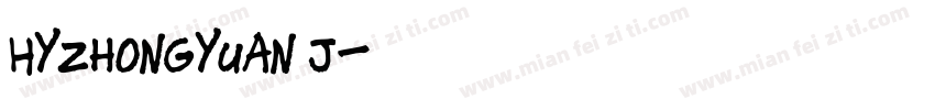 HYZhongYuan j字体转换